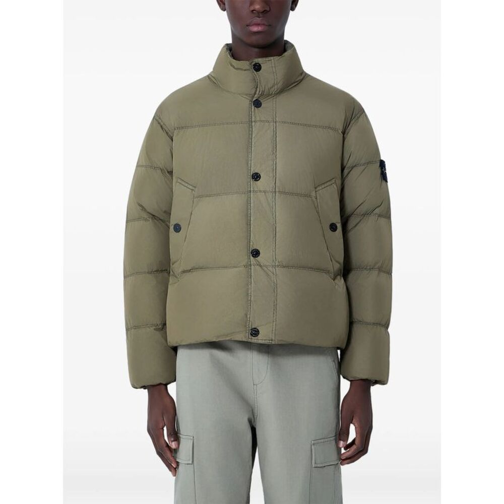 Stone Island Green Jackets - Padded & Down Jackets Men